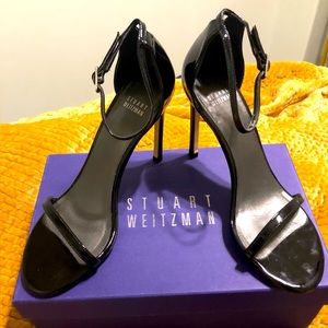 Stuart Weitzman Heels Black 4 inches-Size 8